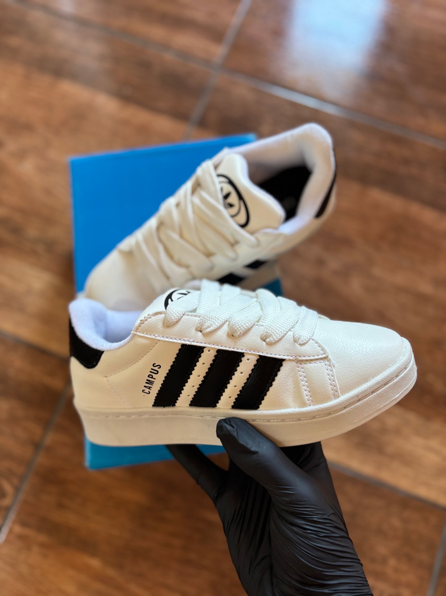 ADIDAS CAMPUS  WHITE&BLACK