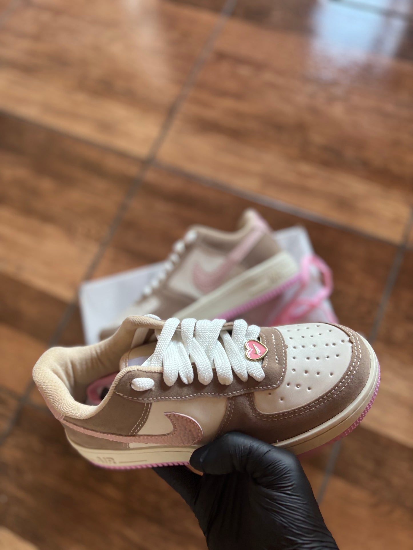 NIKE AIR FOR ONE PINK&BROWN